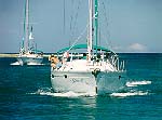 Entering the channel to Maupiti (John Beck).